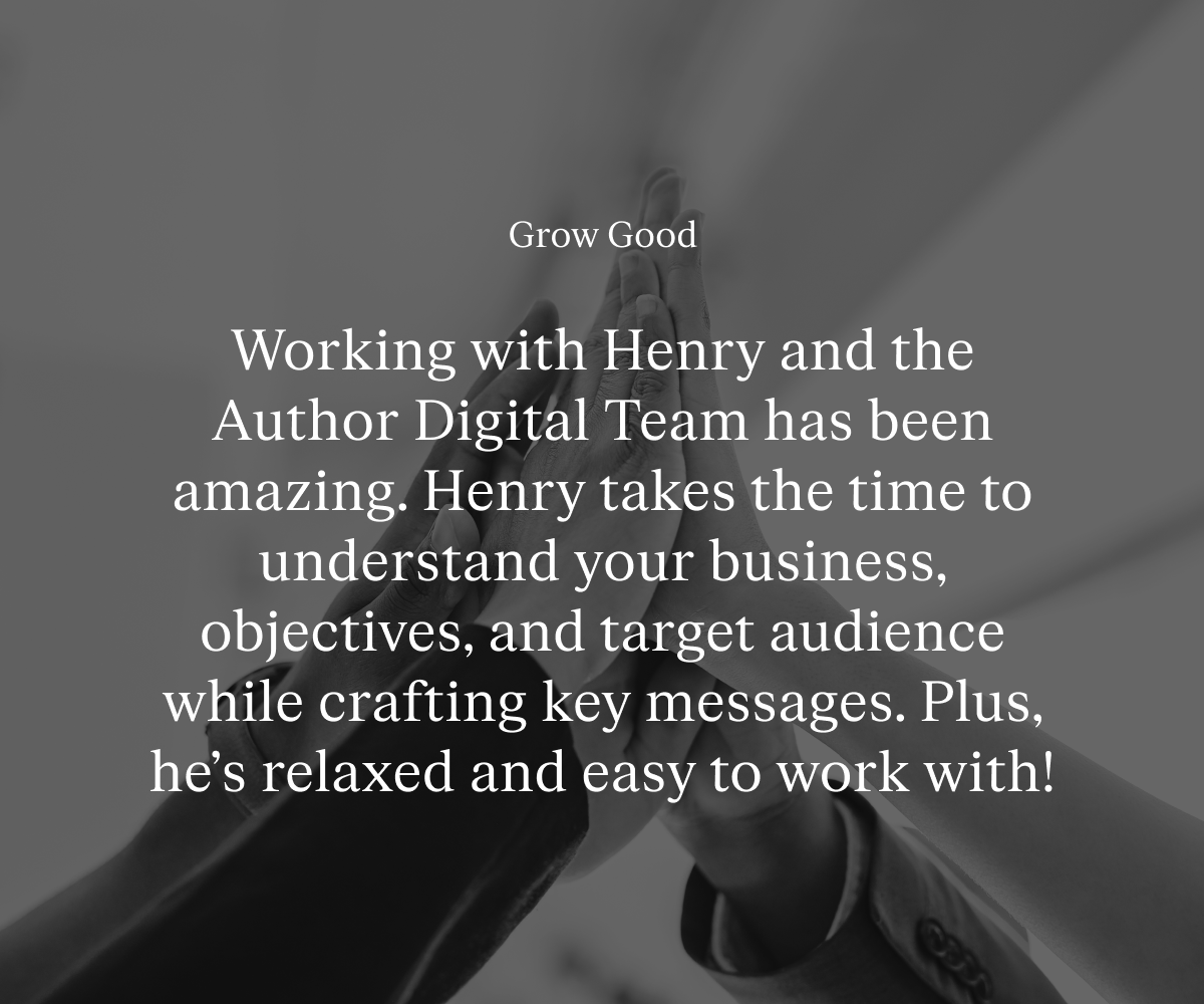 Author Testimonials