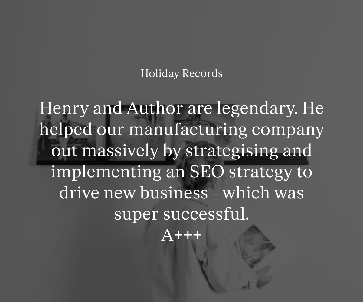 Author Testimonials